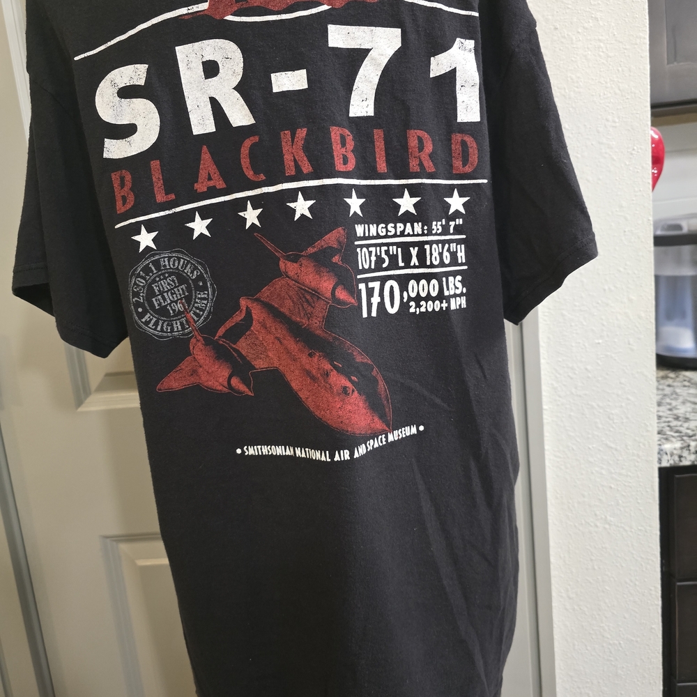SR-71 Blackbird Graphic Tee in Black